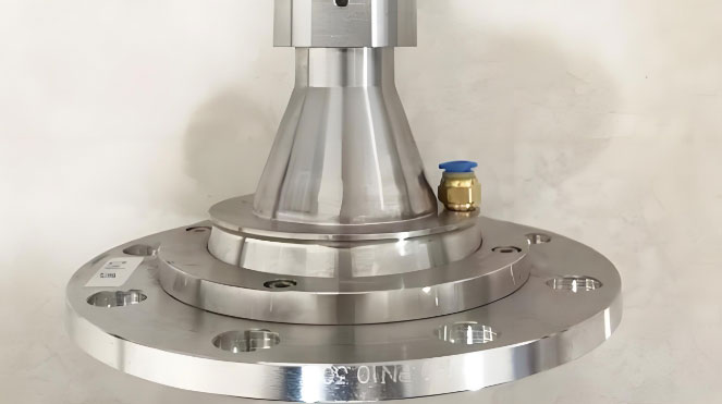 משדר רמת שבבי עץ אוגן גימבל wood chip level transmitter gimbal flange
