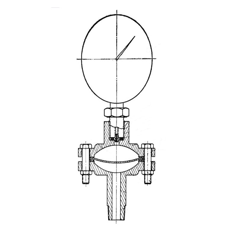 Diaphragm pressure gauge design