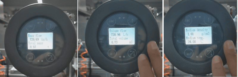 מד זרימה oriolis למדידת זרימת תרחיף oriolis flow meter for slurry flow measurement