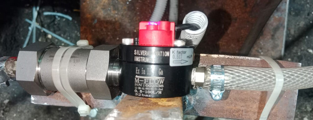 micro flowmeter for mold oil measurement